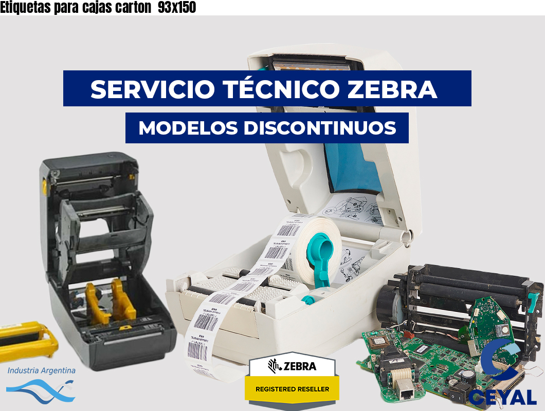Etiquetas para cajas carton  93x150