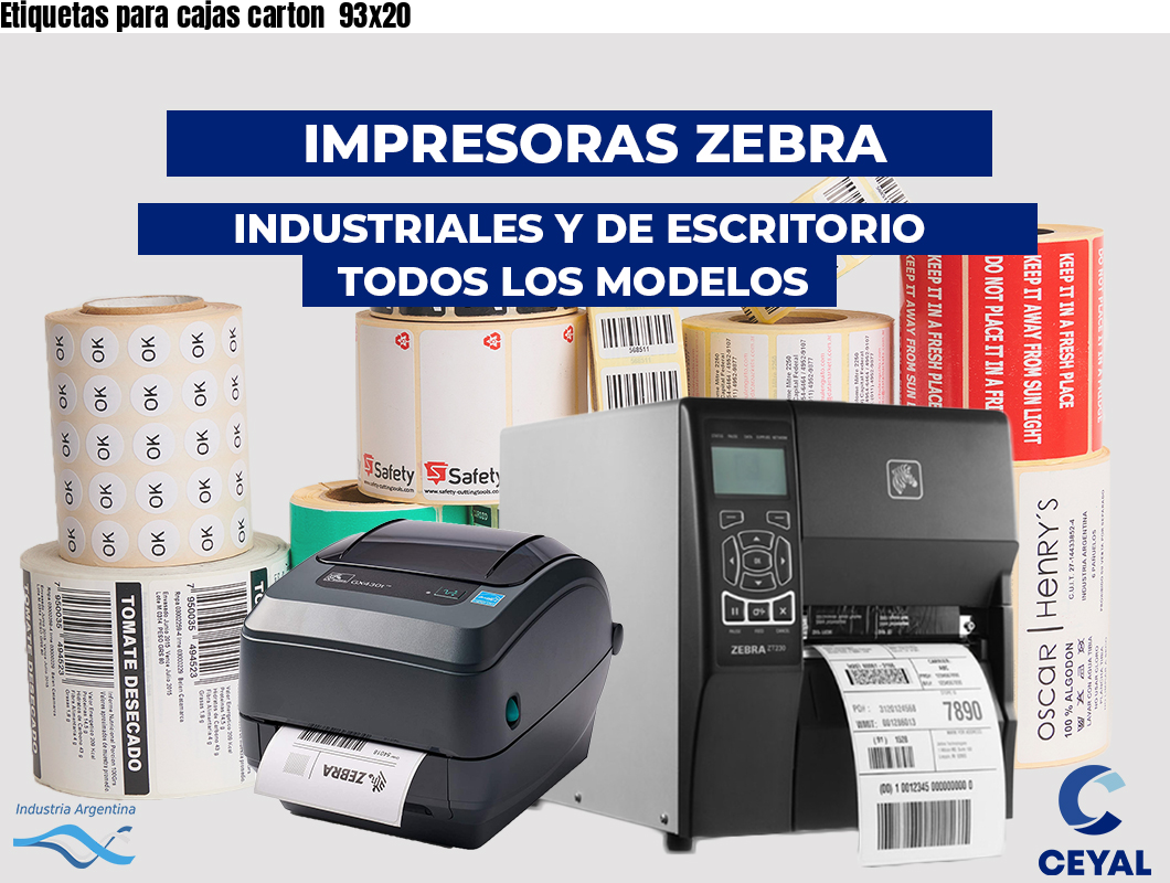 Etiquetas para cajas carton  93x20
