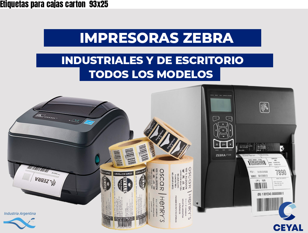 Etiquetas para cajas carton  93x25