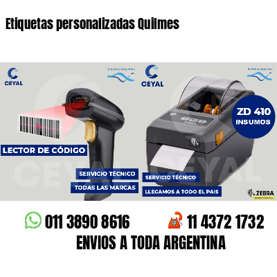 Etiquetas personalizadas Quilmes