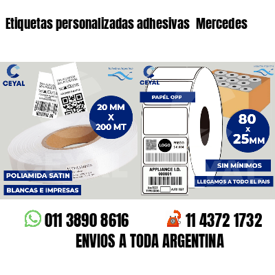 Etiquetas personalizadas adhesivas  Mercedes