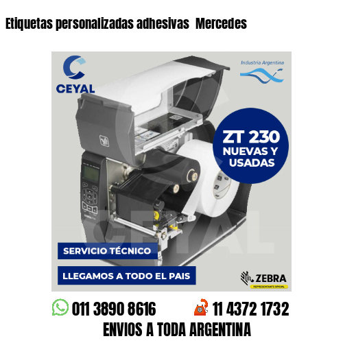 Etiquetas personalizadas adhesivas  Mercedes