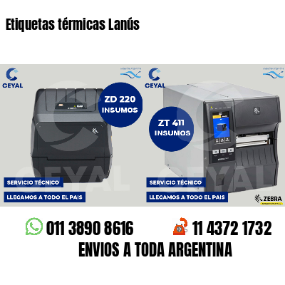 Etiquetas térmicas Lanús
