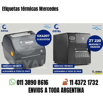 Etiquetas térmicas Mercedes