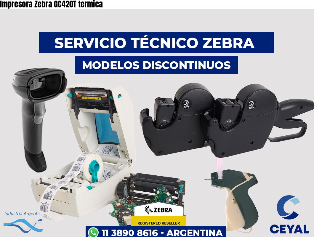 Impresora Zebra GC420T termica