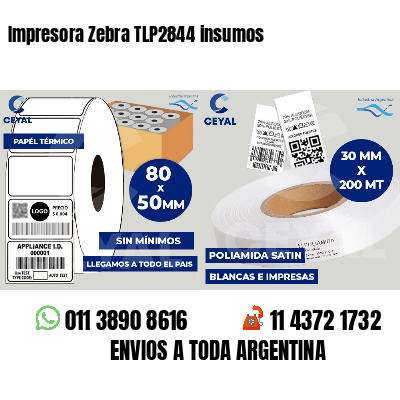 Impresora Zebra TLP2844 insumos