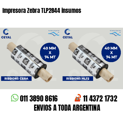 Impresora Zebra TLP2844 insumos