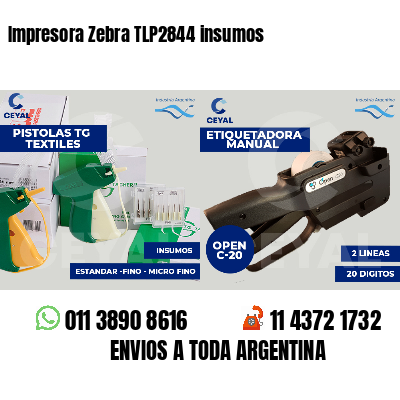 Impresora Zebra TLP2844 insumos