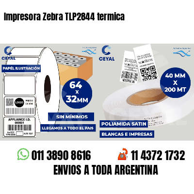 Impresora Zebra TLP2844 termica