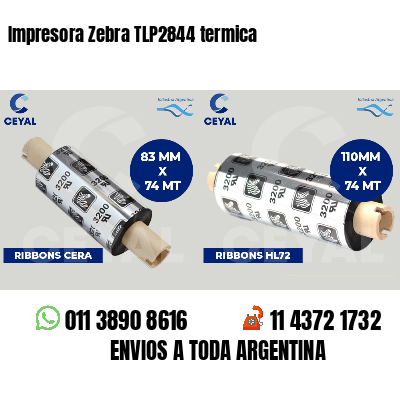 Impresora Zebra TLP2844 termica