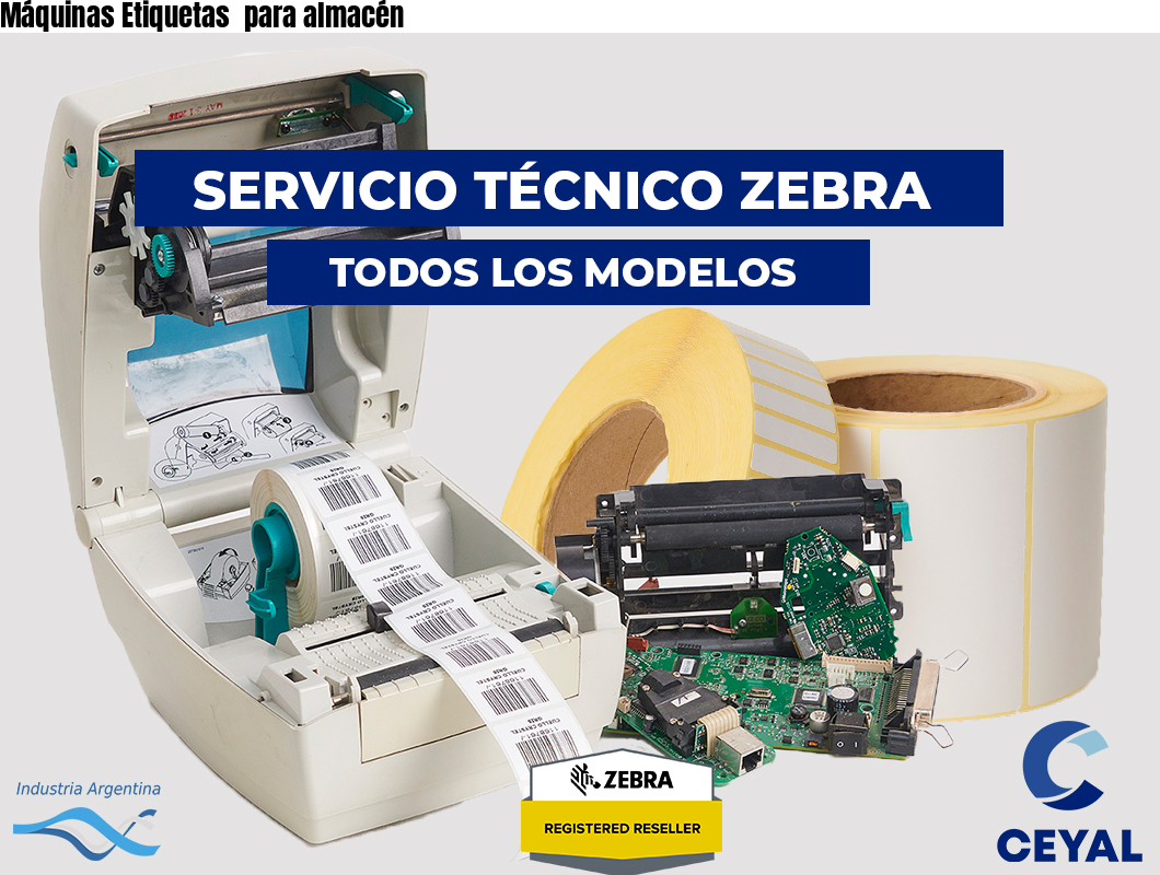 Máquinas Etiquetas  para almacén