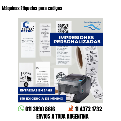 Máquinas Etiquetas para codigos