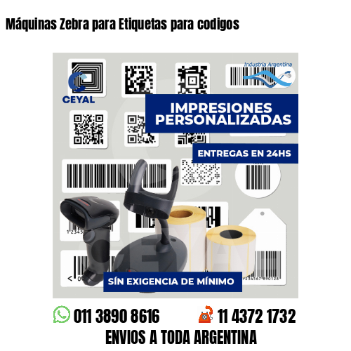 Máquinas Zebra para Etiquetas para codigos