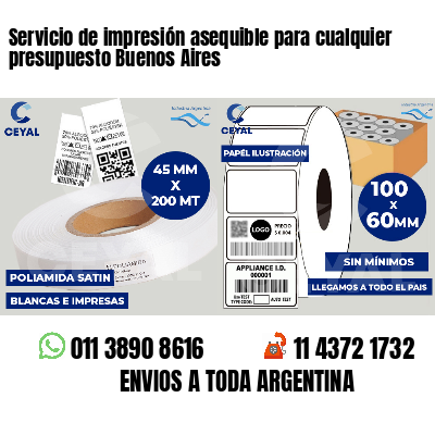 Servicio de impresión asequible para cualquier presupuesto Buenos Aires