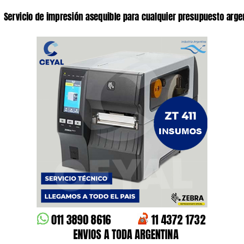 Servicio de impresión asequible para cualquier presupuesto argentina