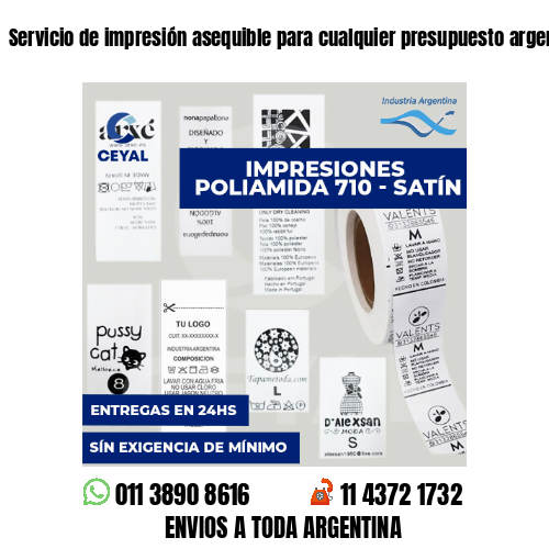 Servicio de impresión asequible para cualquier presupuesto argentina