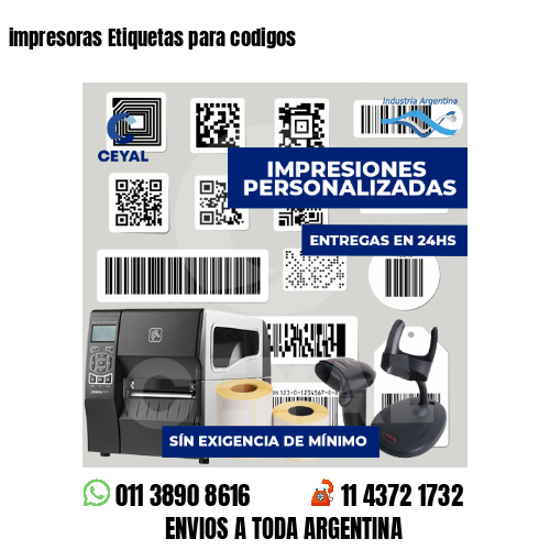 impresoras Etiquetas para codigos
