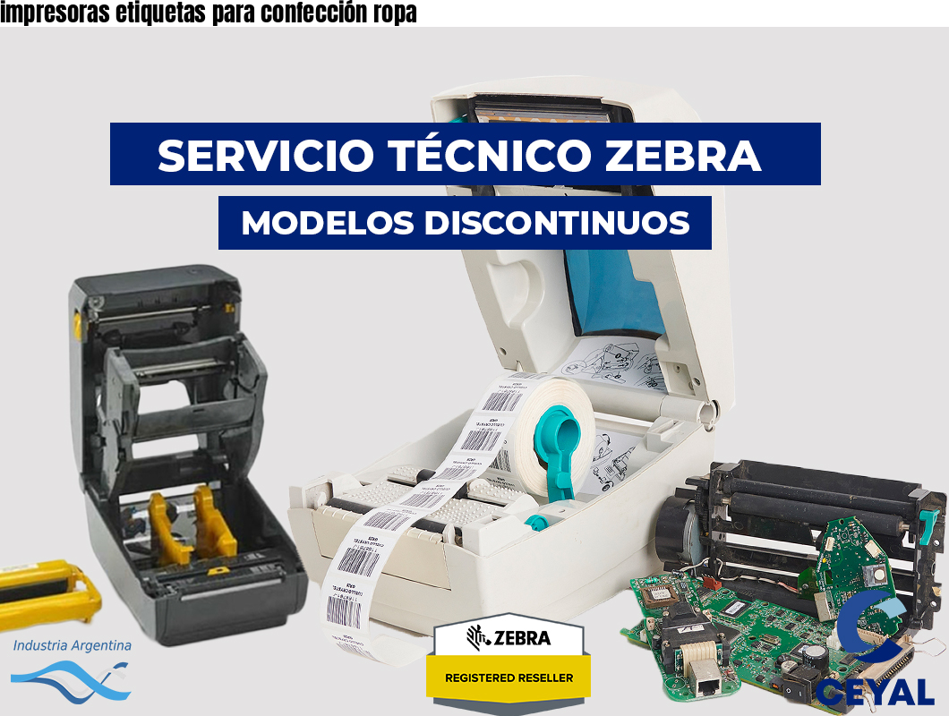 impresoras etiquetas para confección ropa