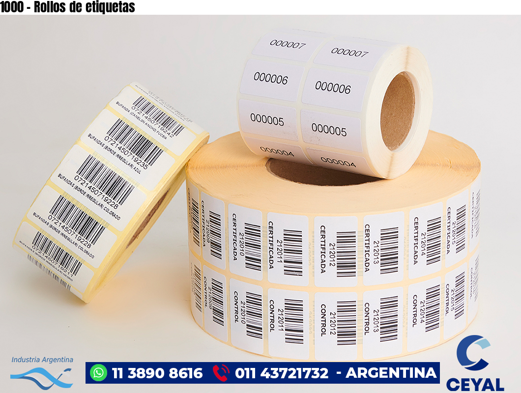 1000 - Rollos de etiquetas