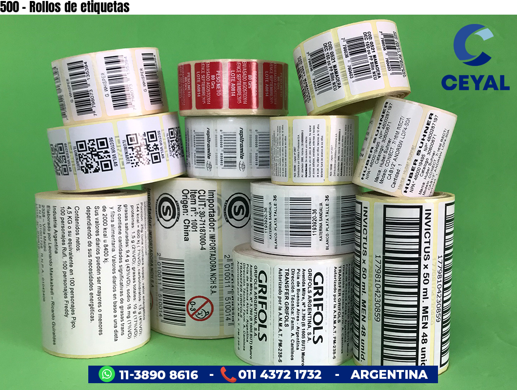 500 - Rollos de etiquetas