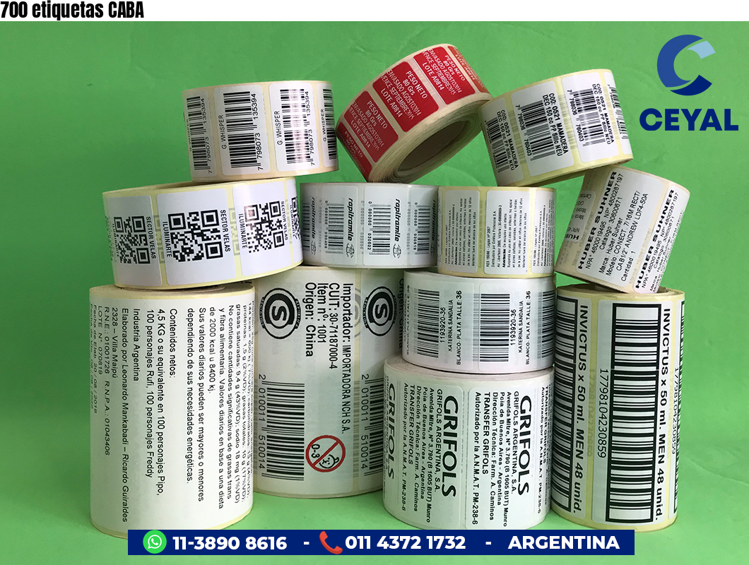 700 etiquetas CABA