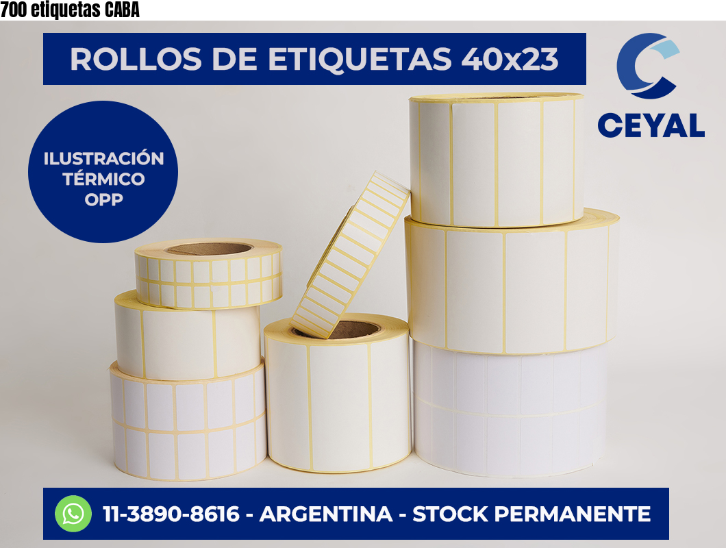 700 etiquetas CABA