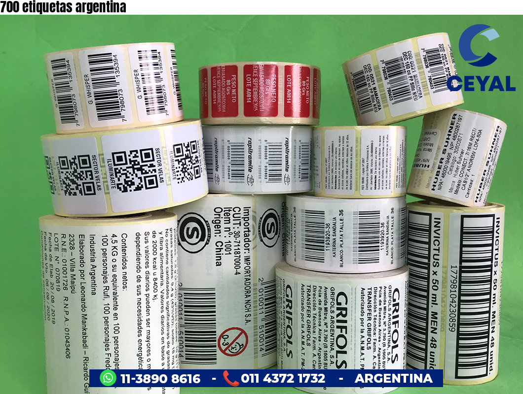 700 etiquetas argentina