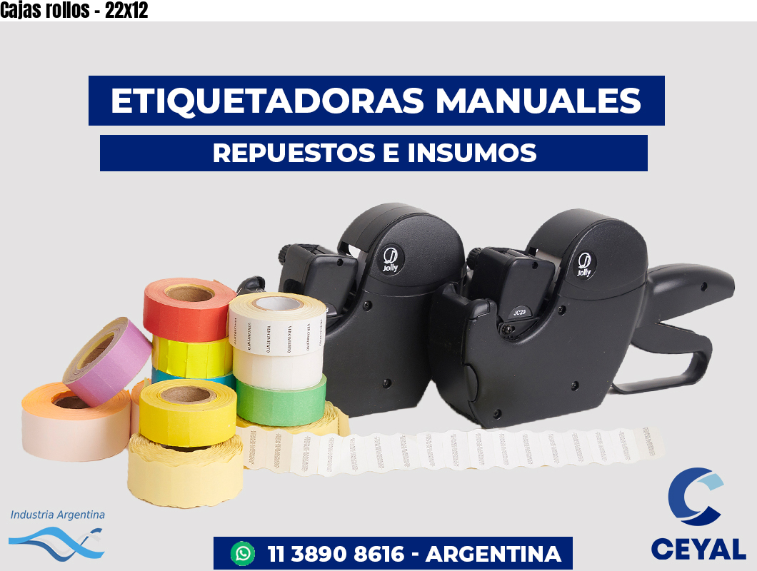 Cajas rollos - 22x12