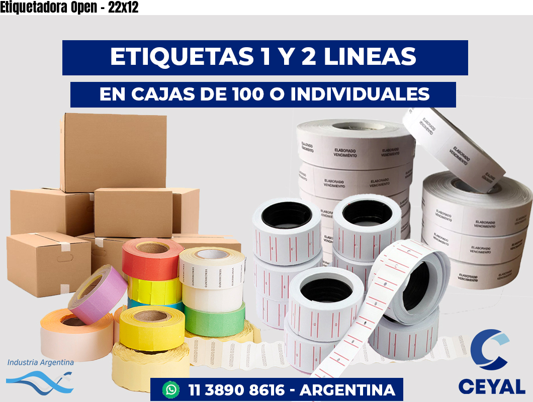 Etiquetadora Open - 22x12