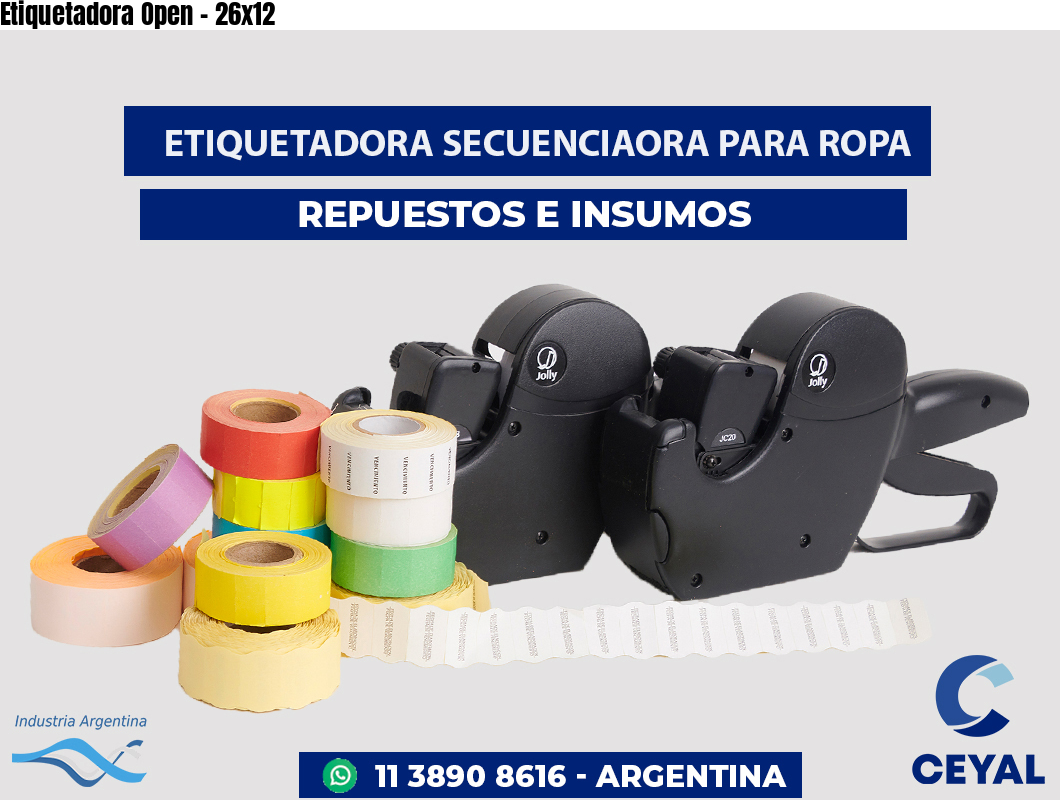 Etiquetadora Open - 26x12