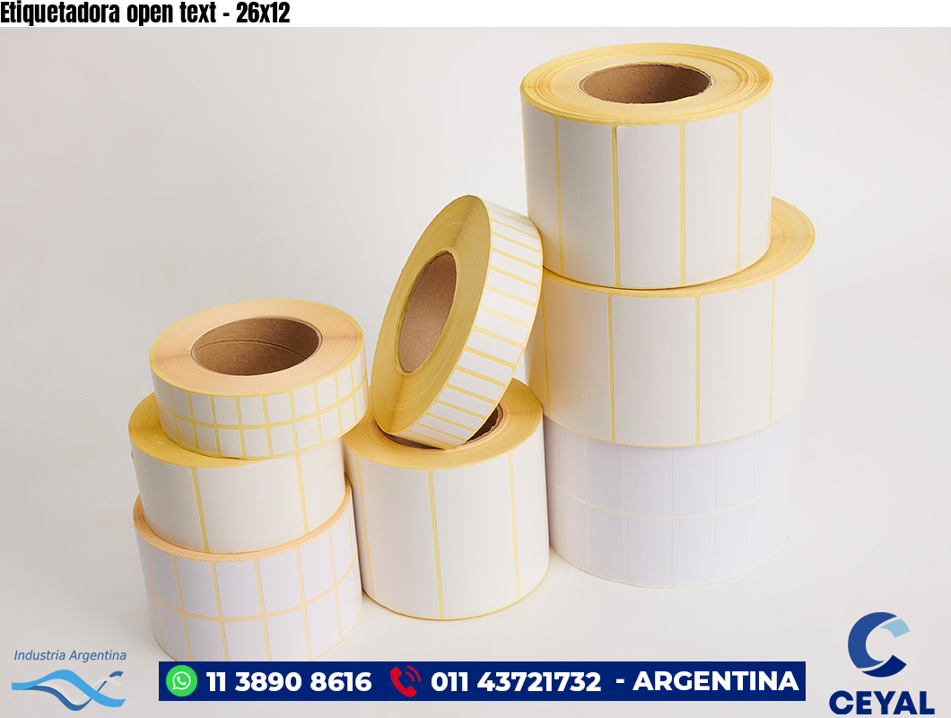 Etiquetadora open text - 26x12