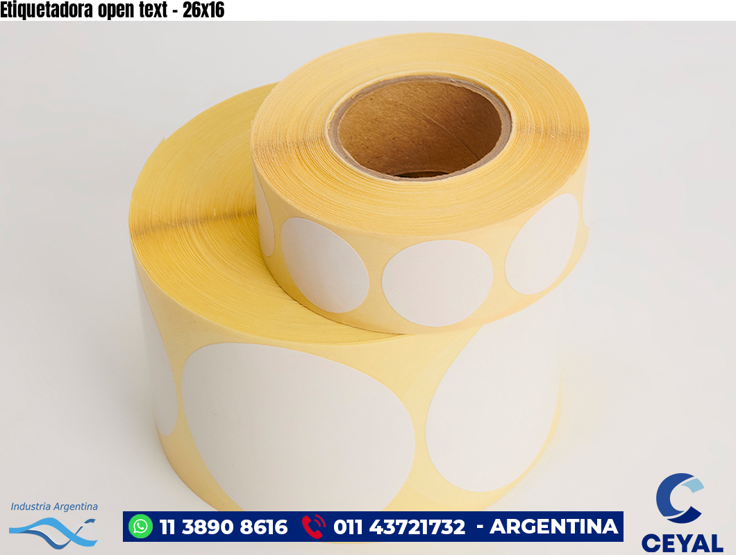 Etiquetadora open text - 26x16