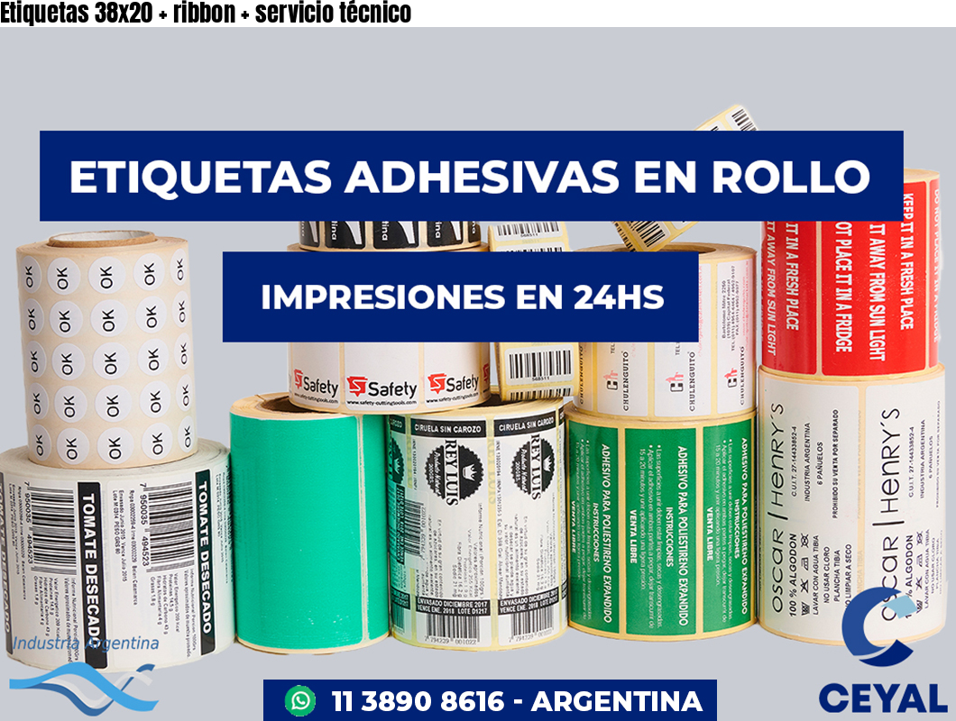 Etiquetas 38x20   ribbon   servicio técnico