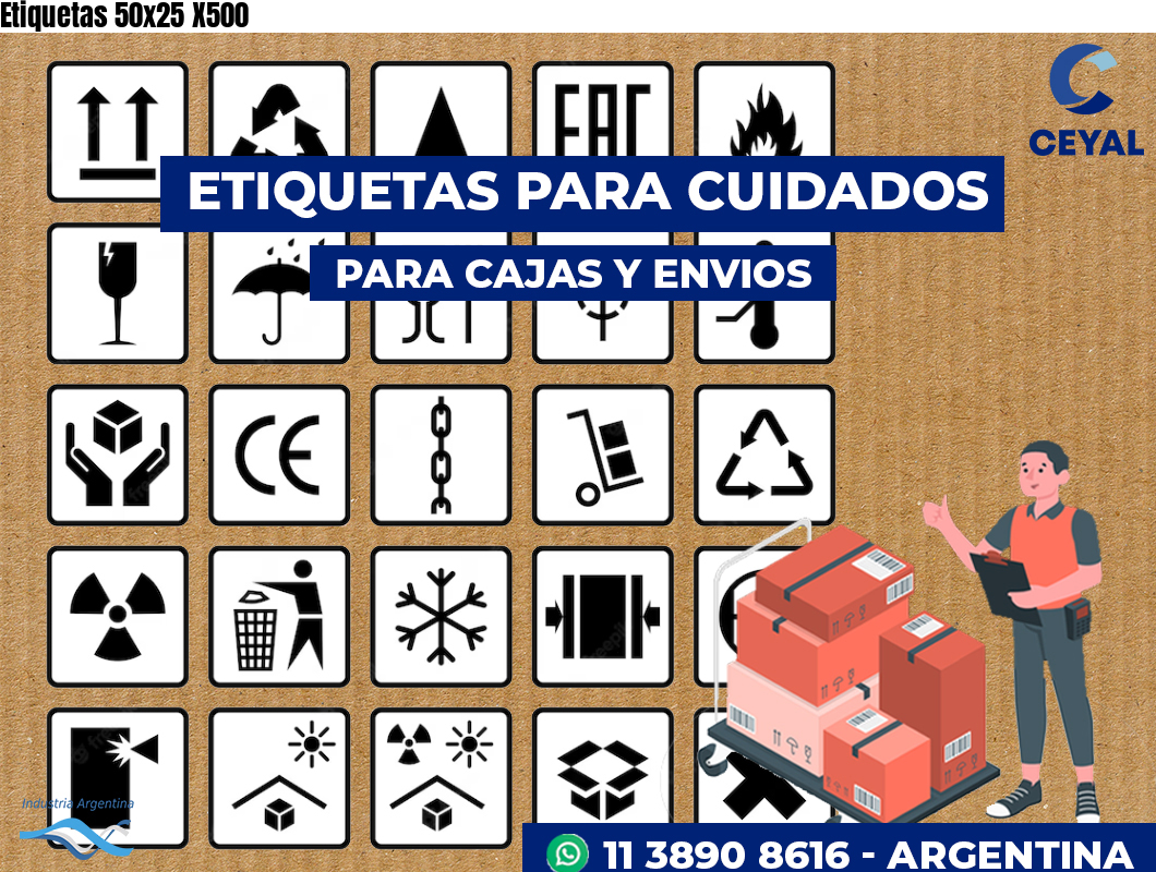 Etiquetas 50x25 X500