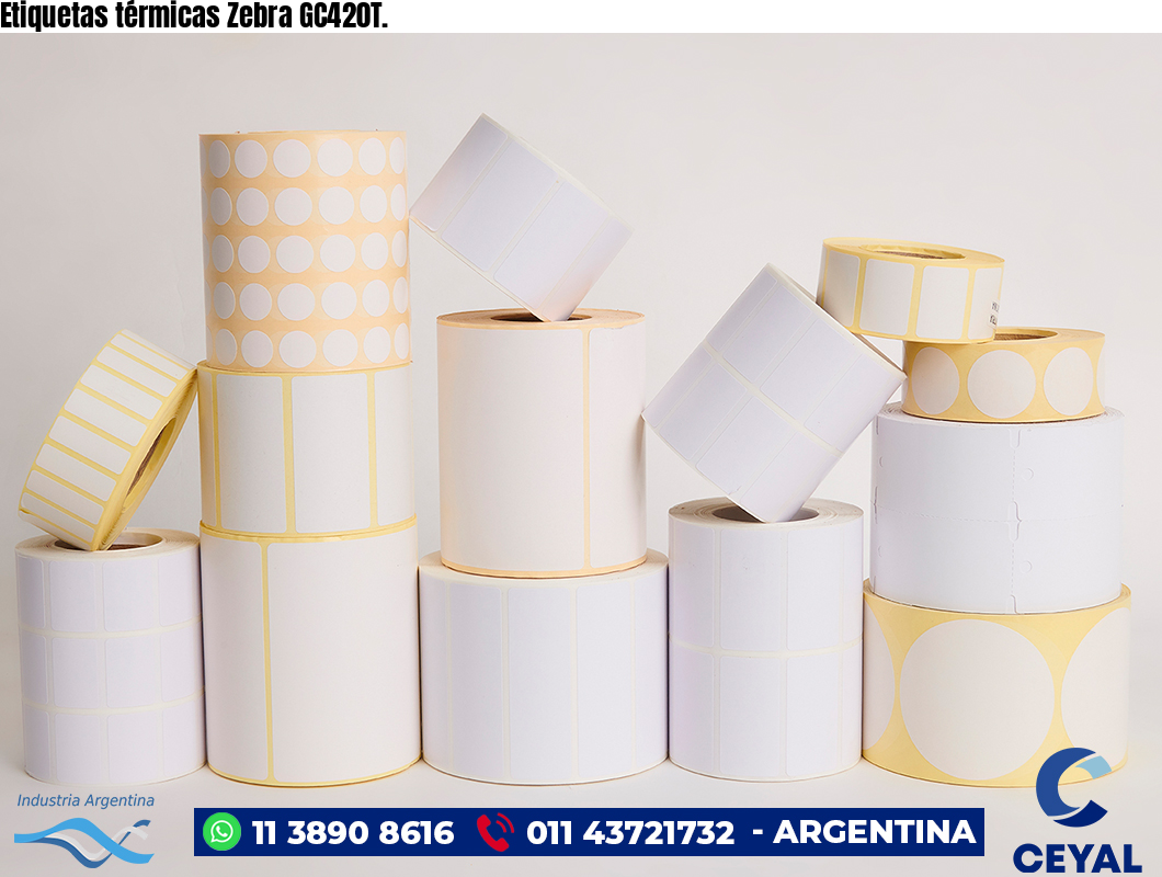 Etiquetas térmicas Zebra GC420T.