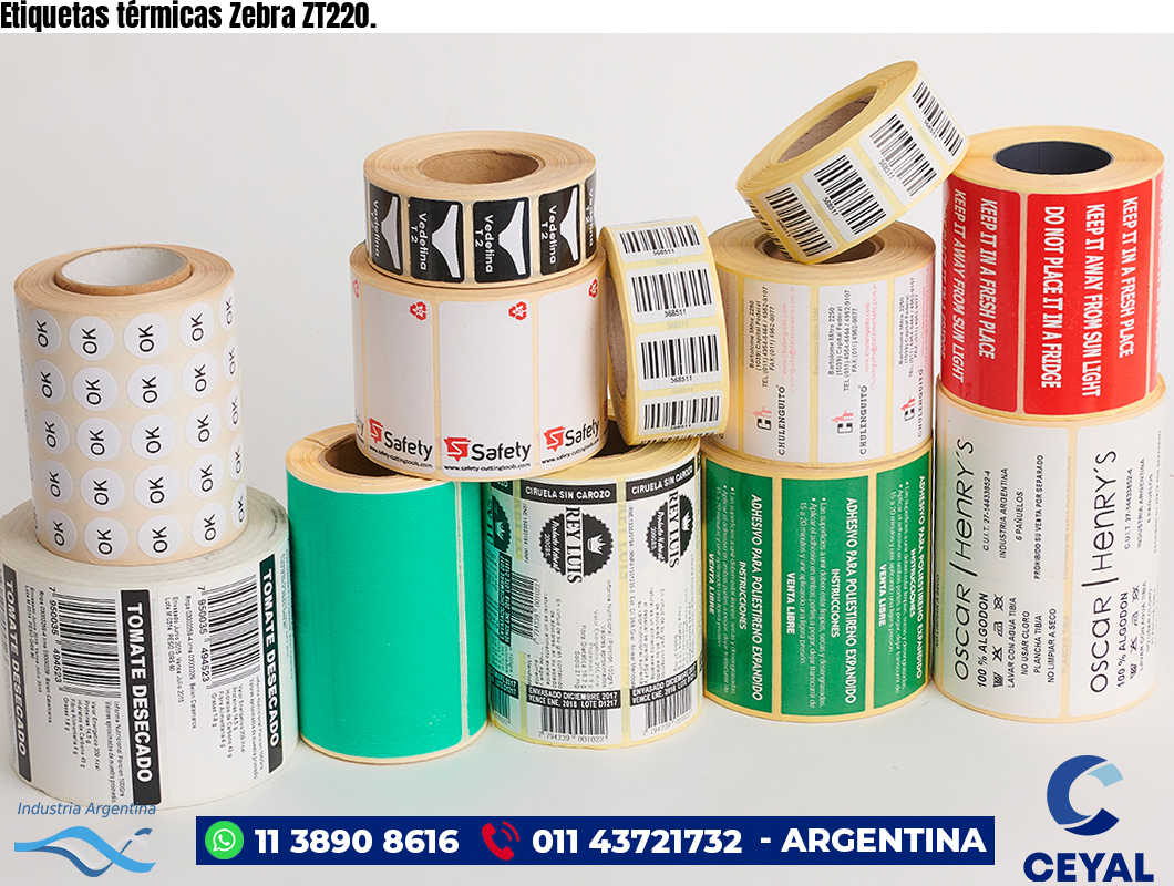 Etiquetas térmicas Zebra ZT220.
