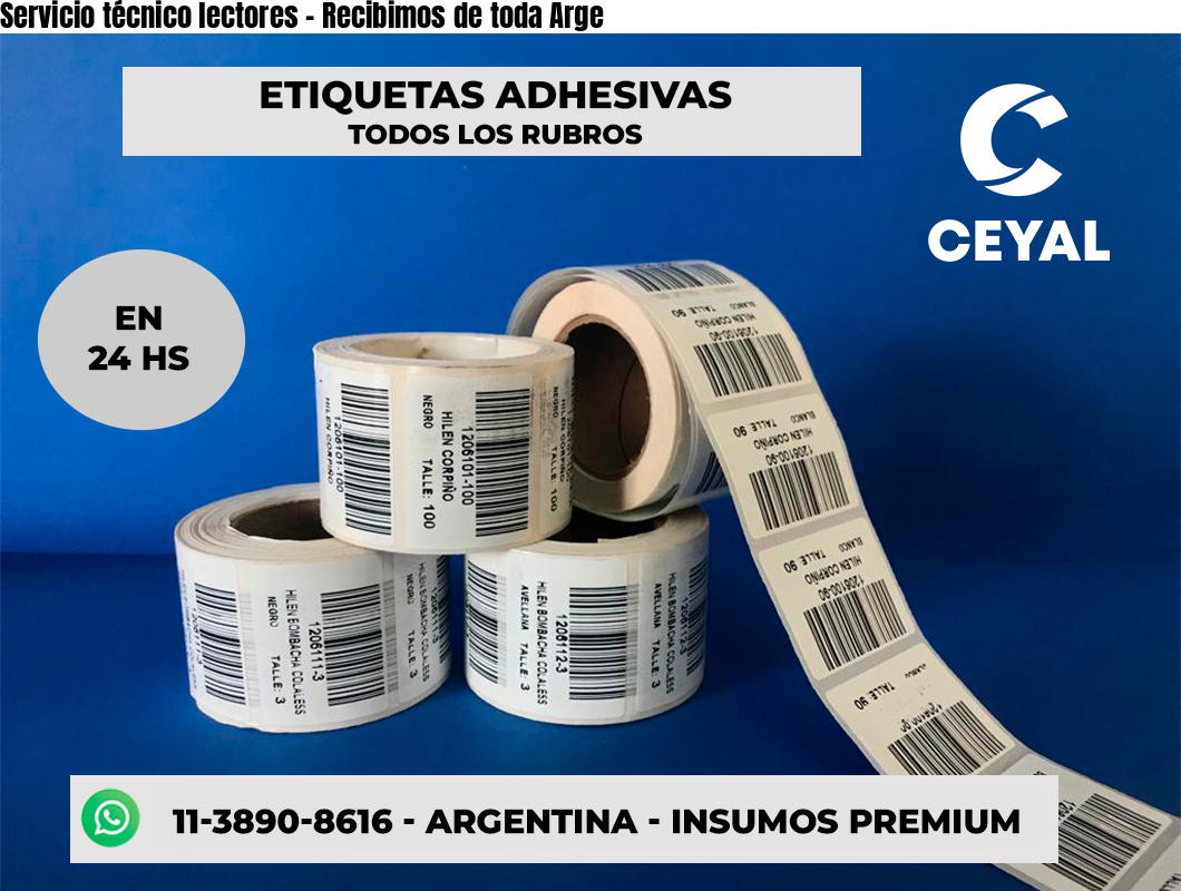 Servicio técnico lectores - Recibimos de toda Arge