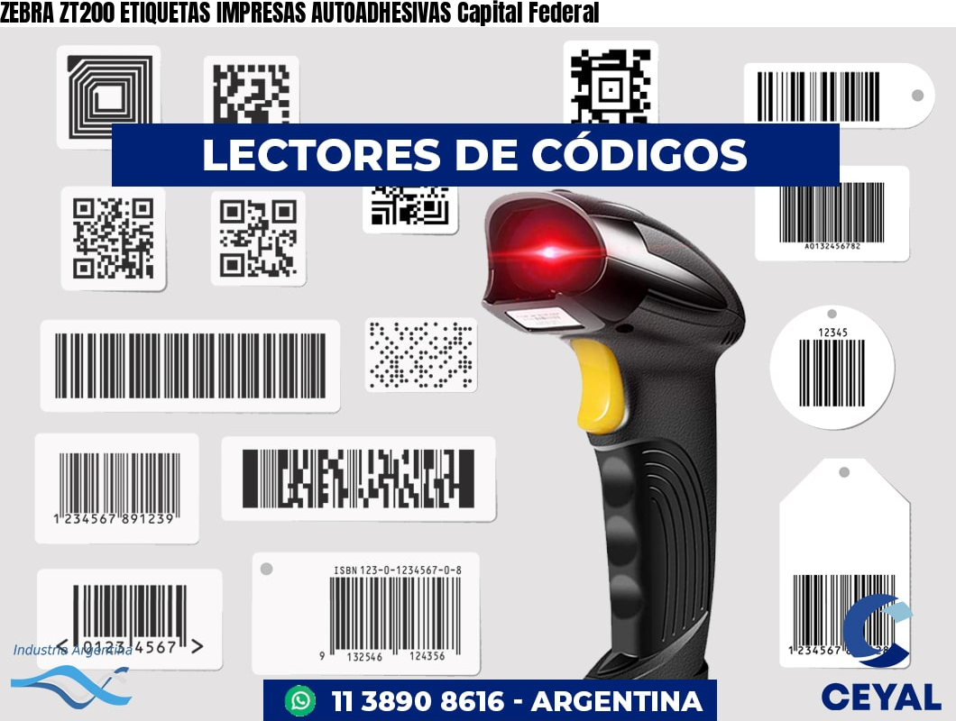 ZEBRA ZT200 ETIQUETAS IMPRESAS AUTOADHESIVAS Capital Federal
