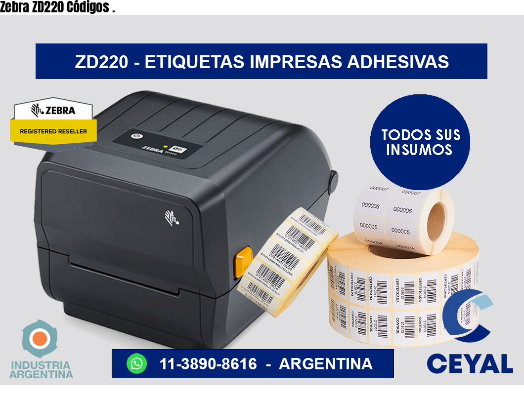 Zebra ZD220 Códigos .