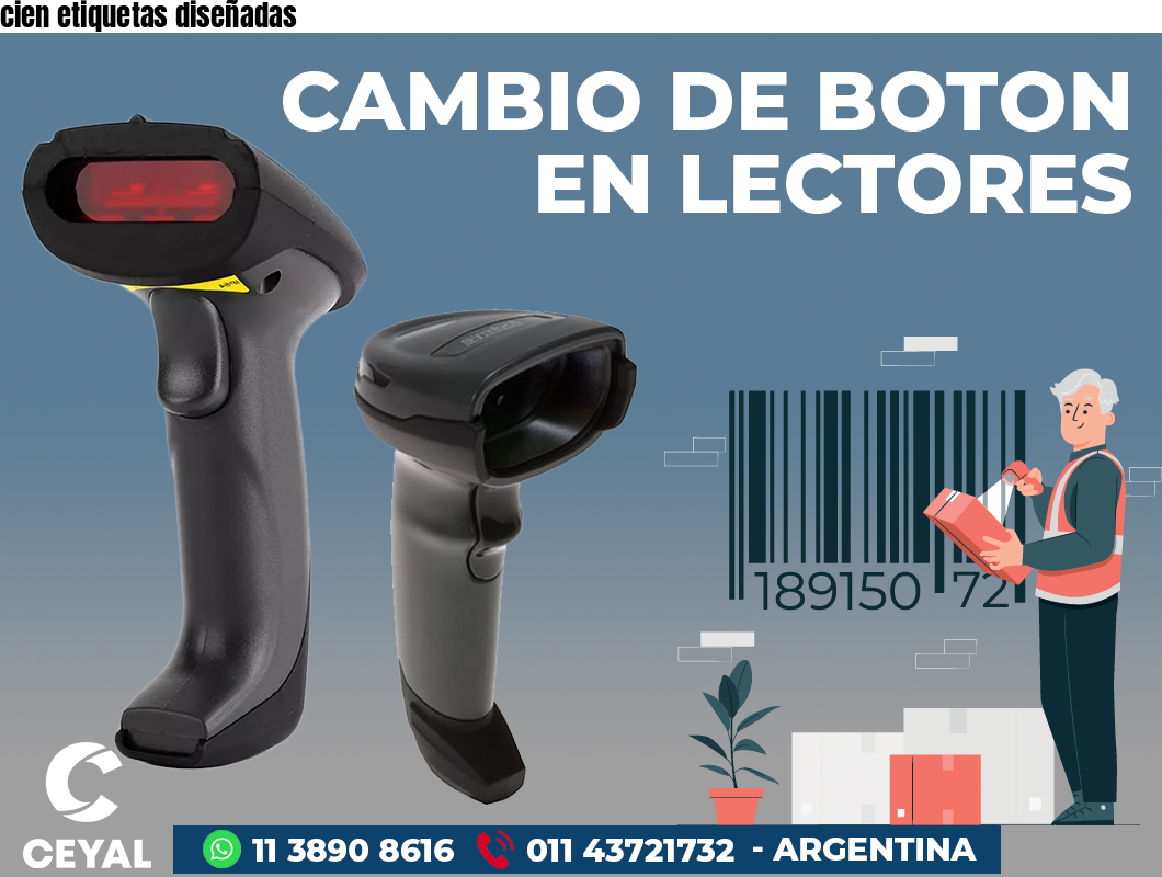 cien etiquetas diseñadas