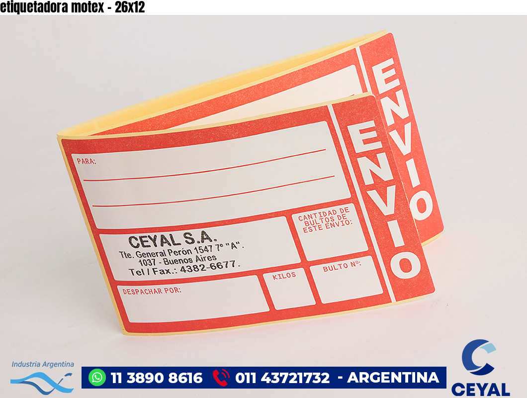 etiquetadora motex - 26x12