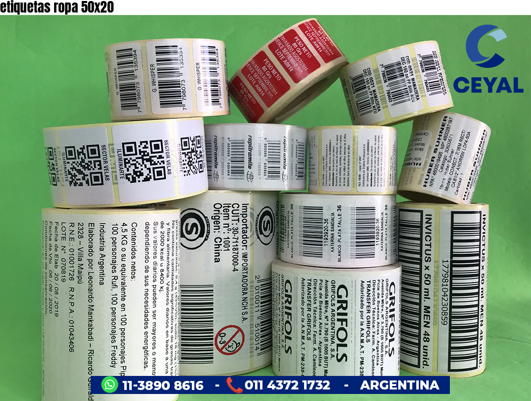 etiquetas ropa 50x20