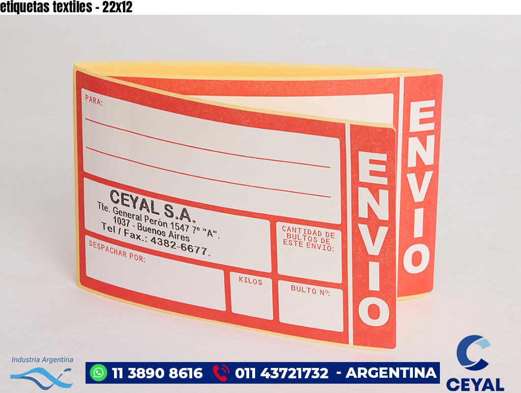 etiquetas textiles - 22x12