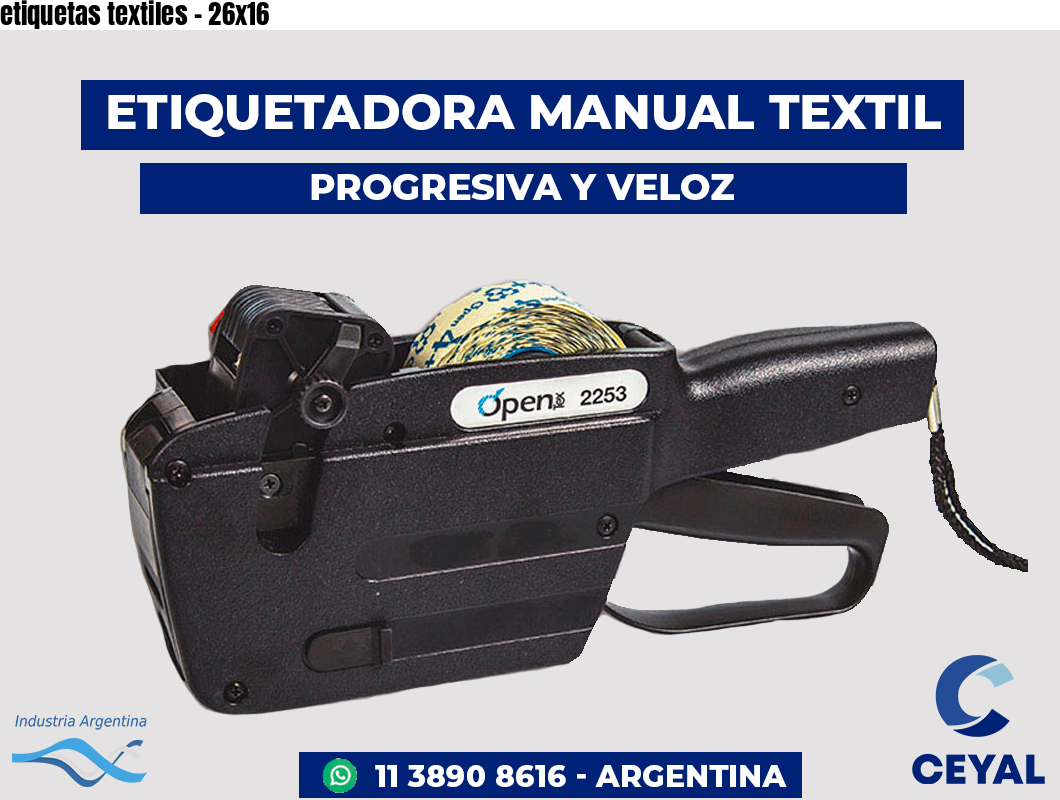 etiquetas textiles - 26x16