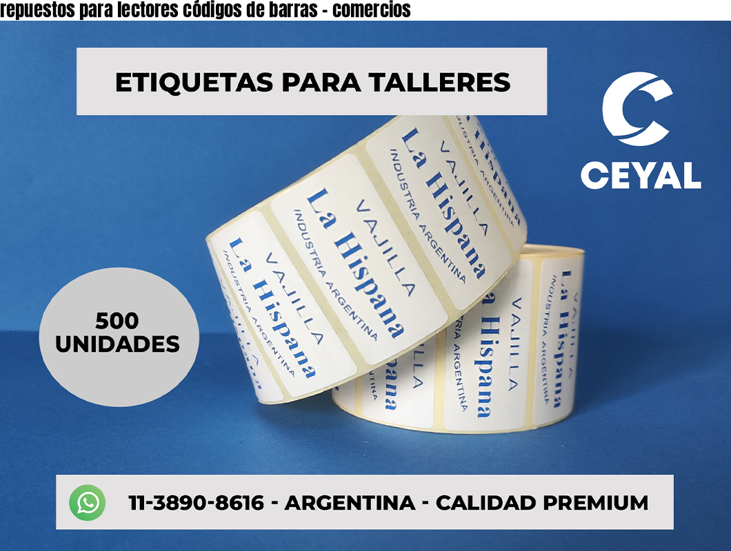 repuestos para lectores códigos de barras - comercios