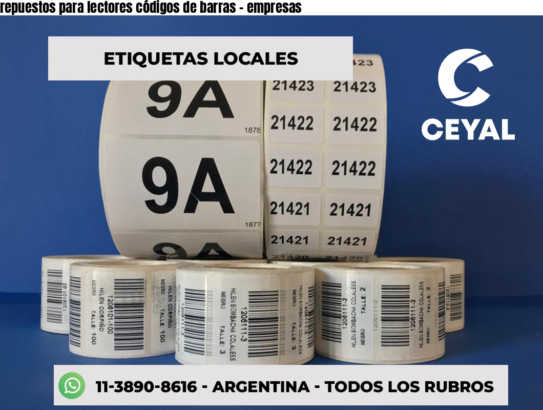 repuestos para lectores códigos de barras - empresas