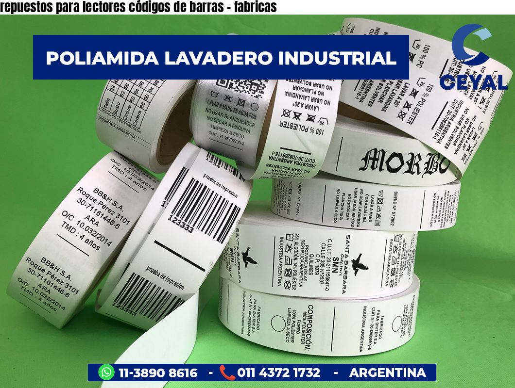 repuestos para lectores códigos de barras - fabricas