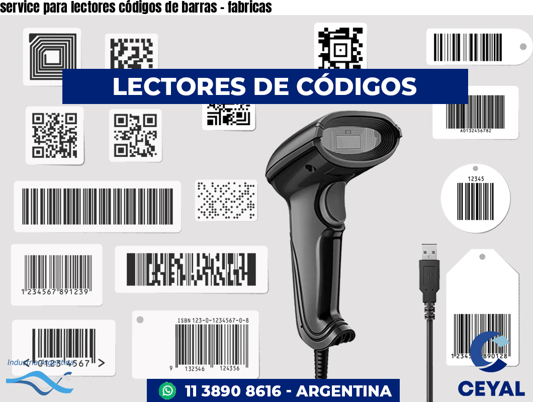 service para lectores códigos de barras - fabricas