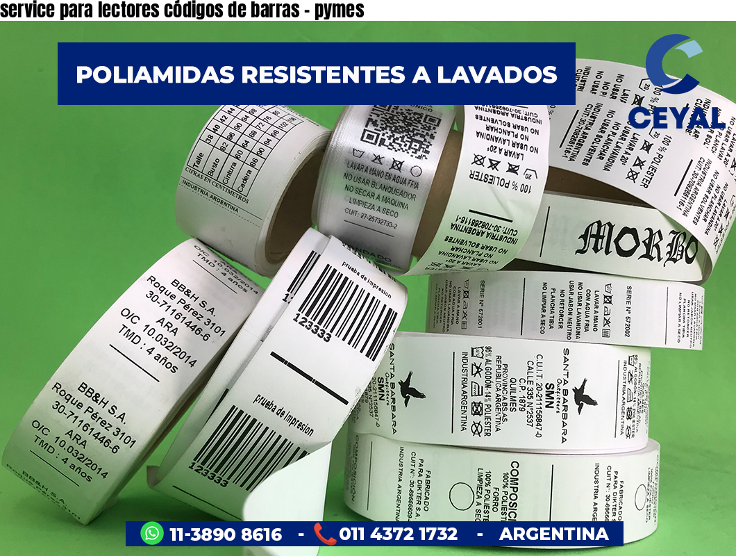 service para lectores códigos de barras - pymes