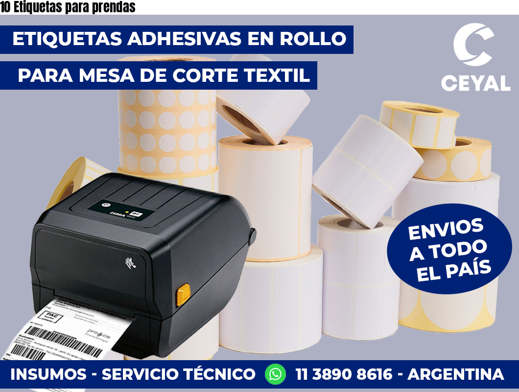 10 Etiquetas para prendas